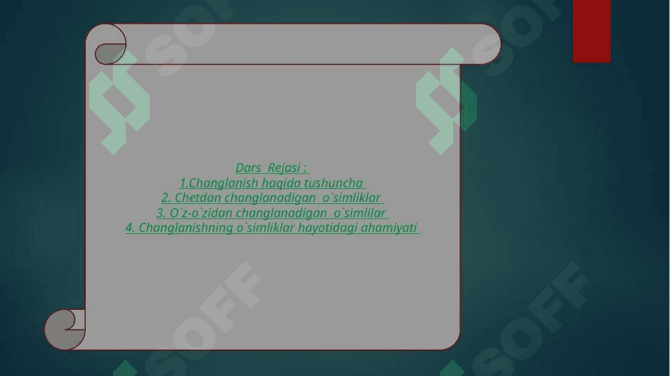 Gullarning changlanishi 4