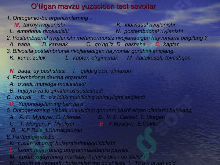 Belgilarning irsiylanishi 3