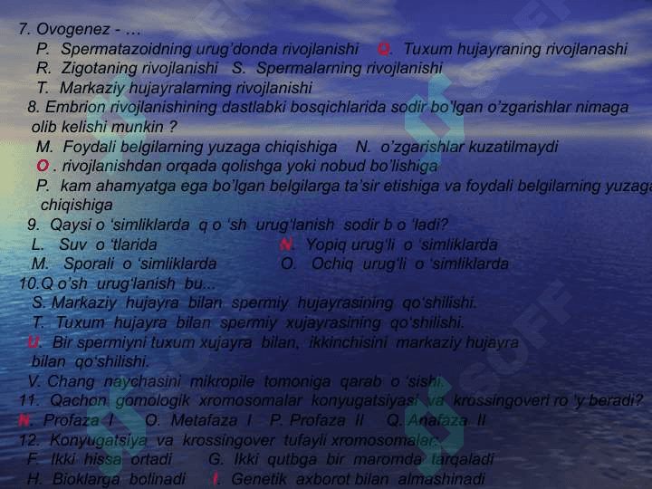 Belgilarning irsiylanishi 4