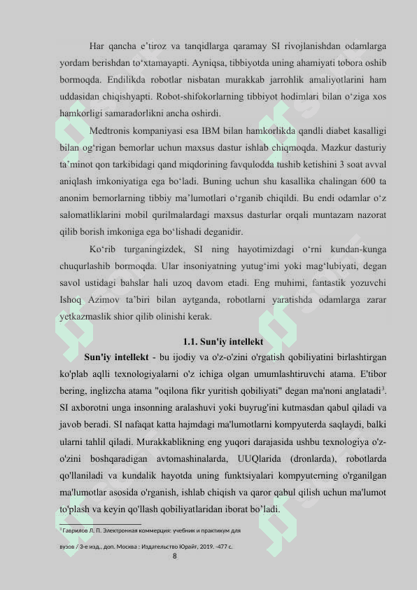 suniy intelekt robitlar uchuvchisiz uchush qurulmalari vertual reallik additiv texnologiyalar 6
