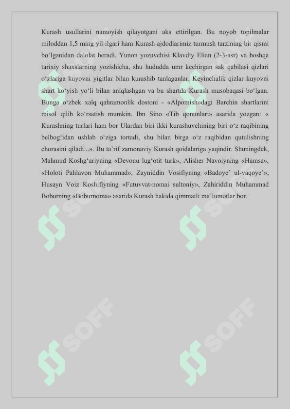 KURASH TURLARINING TURLARI 3