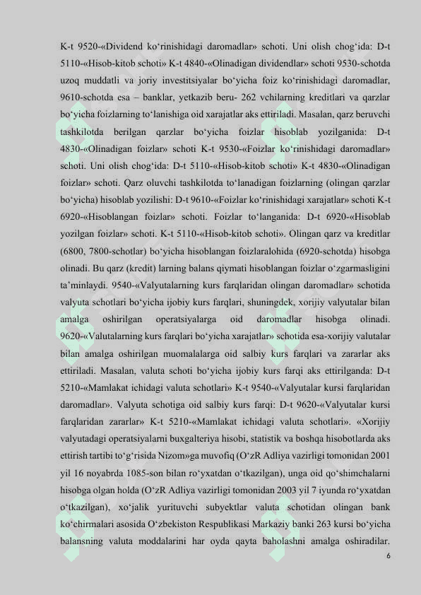 kurs ishi MOLIYAVIY FAOLIYAT BO'YICHA OLINGAN DAROMADLAR 6