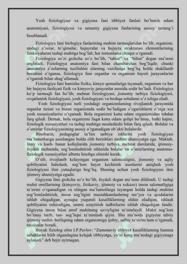 O'SISH VA RIVOJLANISHNING YOSHGA XOS XUSUSIYATLARI 2