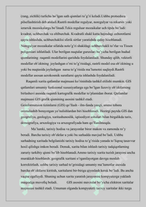 GEOGRAFIK AXBOROT TIZIMI 4
