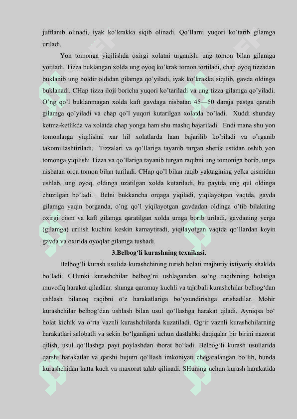 KURASHNING TEXNIKASI VA TAKTIKASI. 5