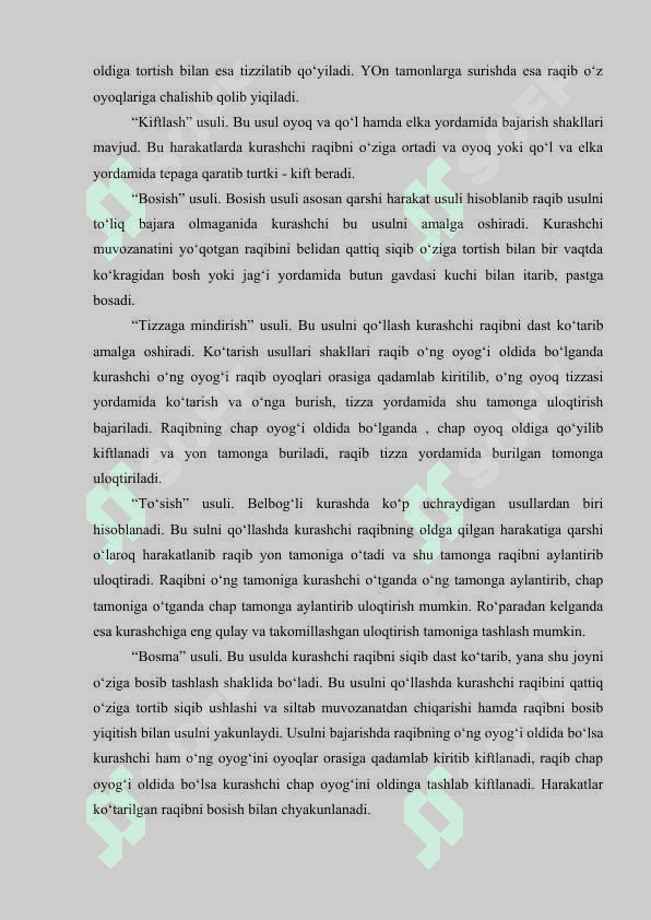 KURASHNING TEXNIKASI VA TAKTIKASI. 7