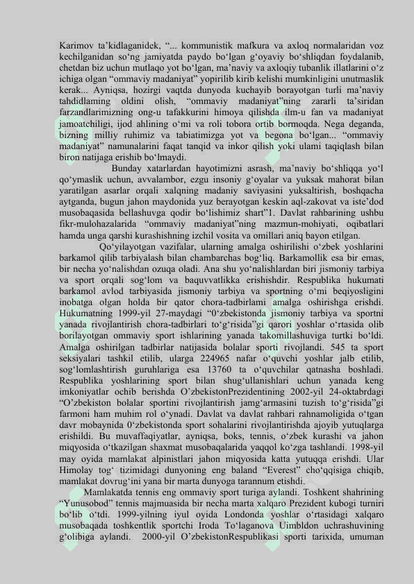 MUSTAQILLIK YILLARIDA O`ZBEKISTONDAGI MA`NAVIY VA MADANIY TARAQQIYOT. 8