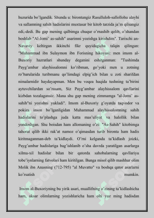 IMOM AL BUXORIY HAYOTI VA FOILIYATI 4