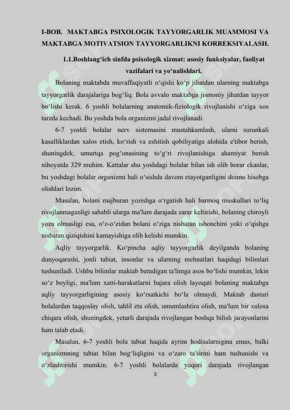 MAKTABGA MOTIVATSION TAYYORGARLIKNI KORREKSIYALASH 3