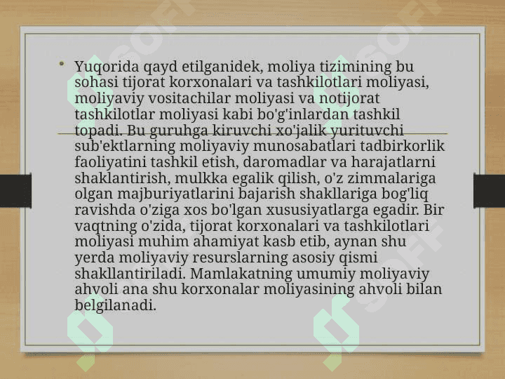 Iqtisodiyotni liberallashtirish sharoitida xo'jalik yurituvchi sub'ektlar moliyasining mohiyati va funksiyalari. 5