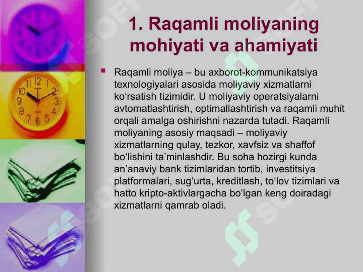 O'zbekistonda raqamli moliyani rivojlantirish va kripto-birjalar faoliyatini tashkil etish masalalari. 6