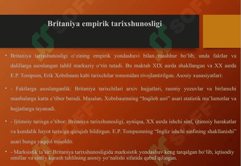 Zamonaviy Yevropada tarixshunoslik tadqiqot usullari 25 6