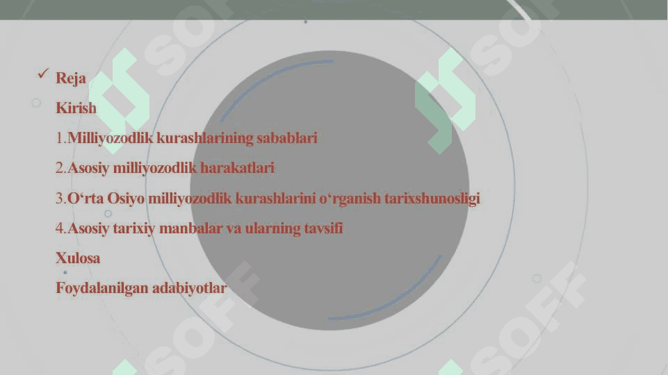 O‘RTA OSIYO XALQLARINING MILLIYOZODLIK KURASHLARI TARIXI TARIXSHUNOSLIGI 25 2
