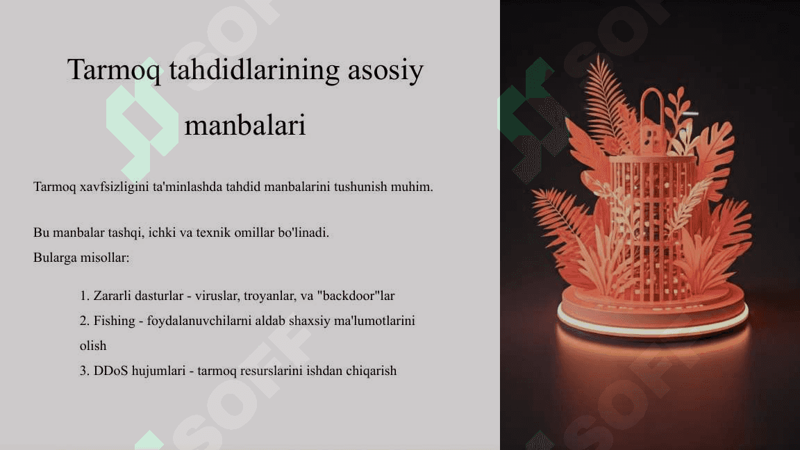 Tarmoq tahdidlarining asosiy manbalari 4