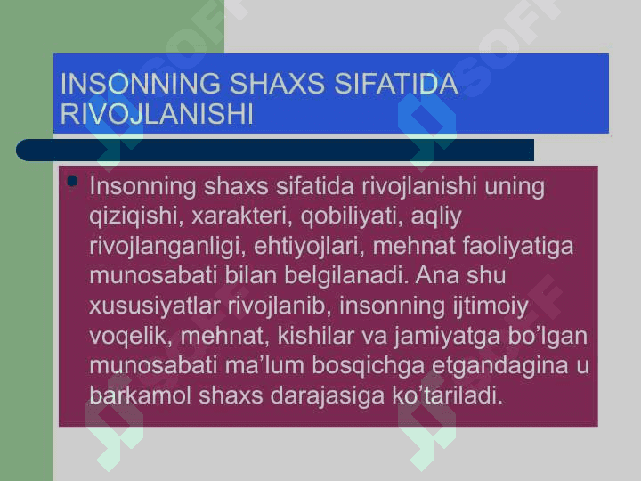 Shaxs ma`naviyatini shakllantirishda ota ona va oila mas’uliyati 8