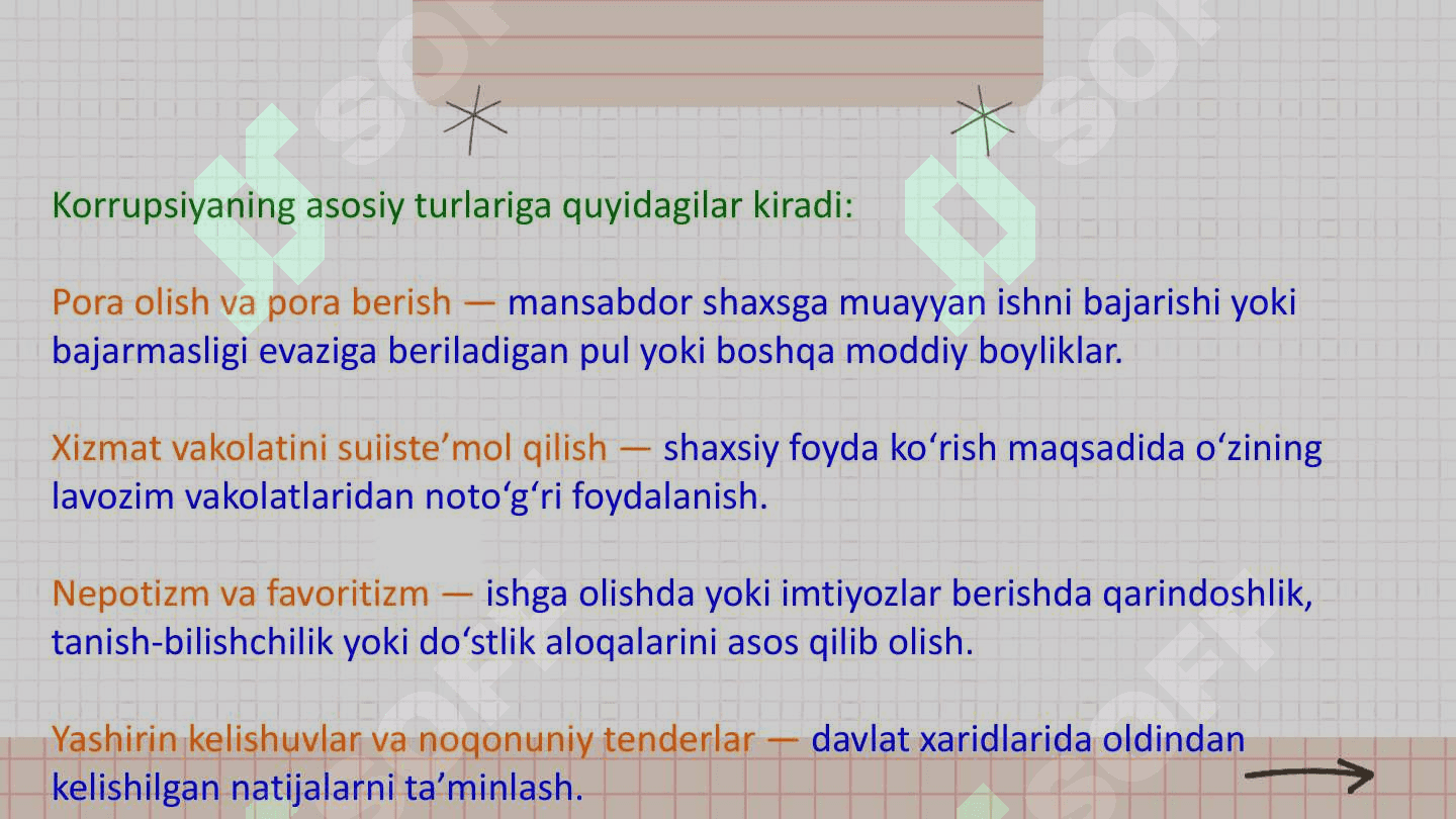Korrupsiyaning mohiyati, oqibatlari va unga qarshi kurash mexanizmlari 3
