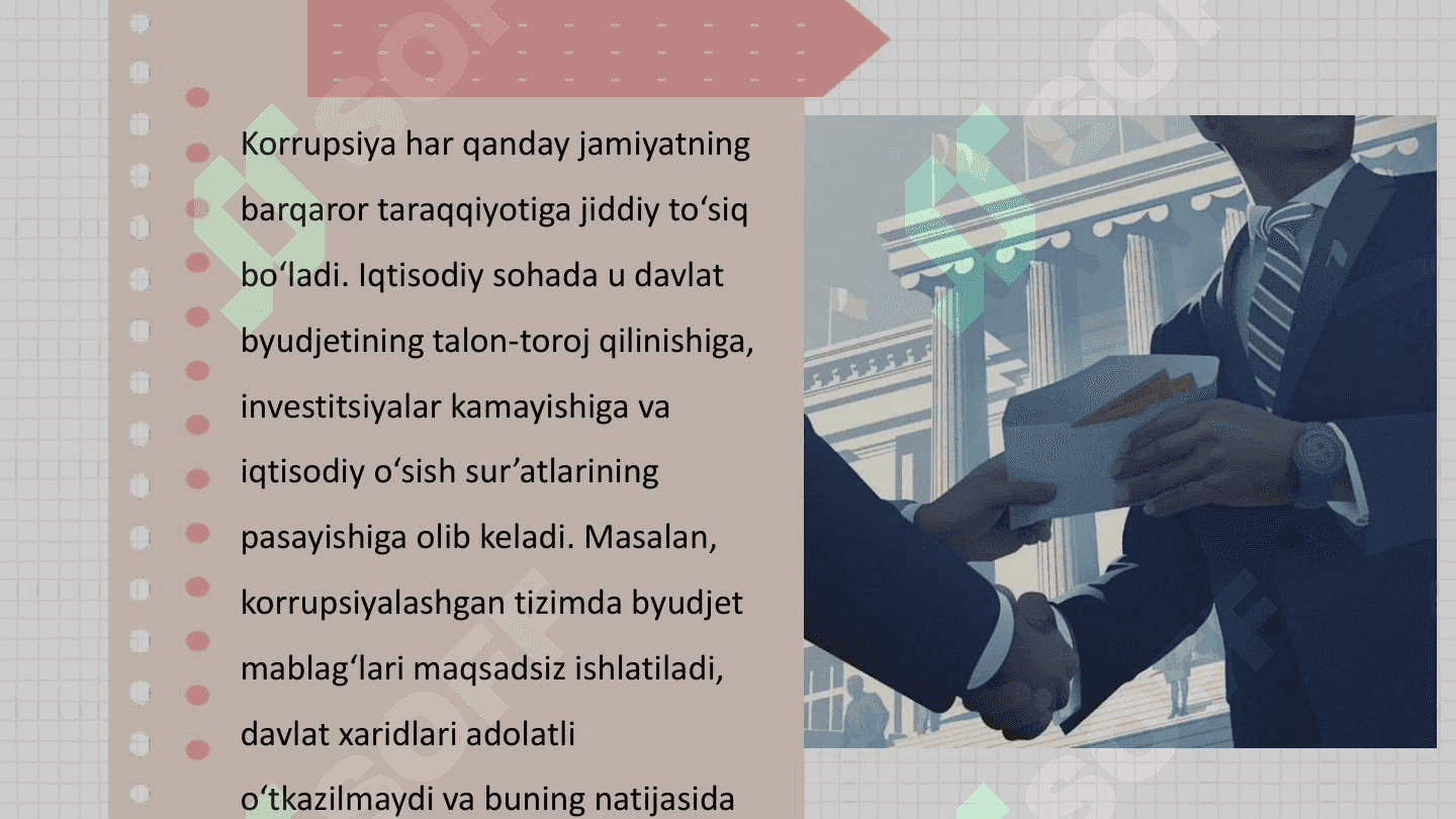 Korrupsiyaning mohiyati, oqibatlari va unga qarshi kurash mexanizmlari 4