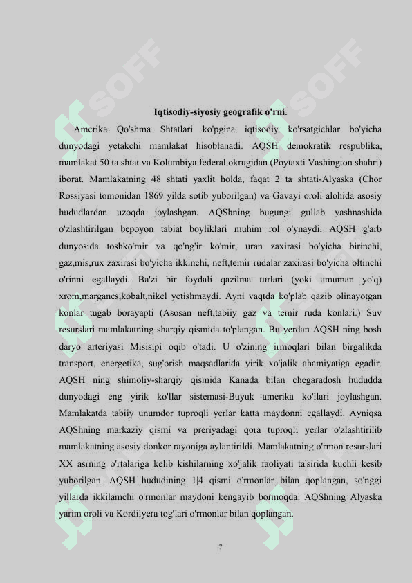 AMERIKA QISHLOQ XOʻJALIGI. Qishloq xojaligi qadimiy tarixi 6
