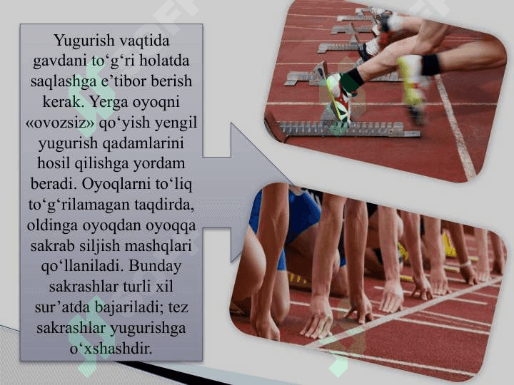 Ta’lim muassasalarida yengil atletika mashg‘ulotlarini tashkil qilish va o‘tkazish. 8