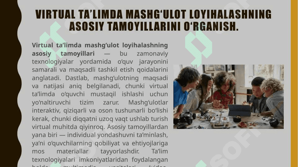 Virtual talim uchun mashgulot loyihalash.Startap loyihalar ishlab chiqish 3