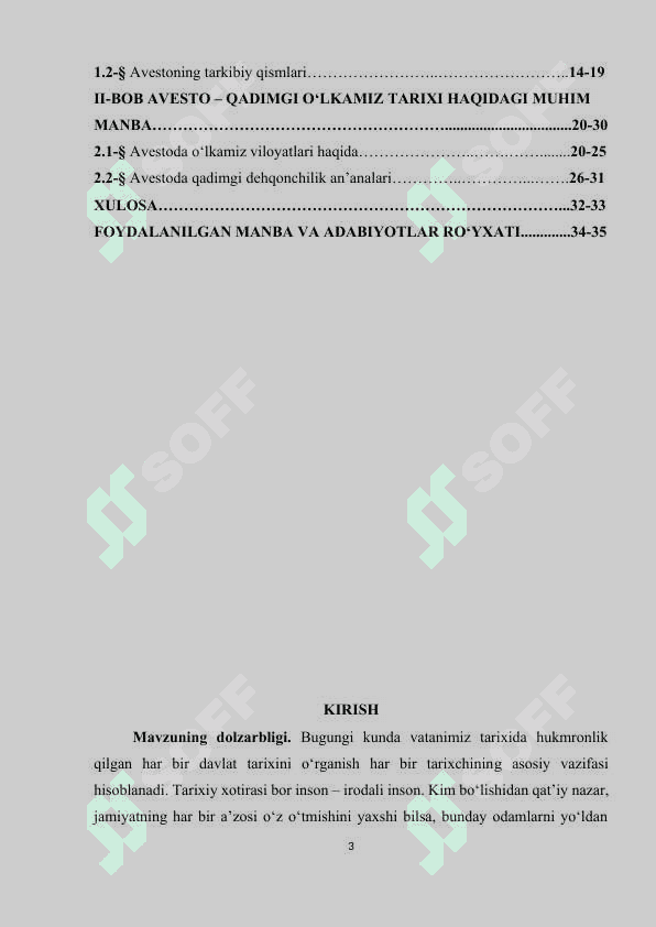 Avesto O’rta Osiyo viloyatlari ijtimoiy tuzumini o’rganishdagi o’rni 3