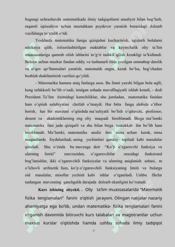 Parabolik tipdagi  buzuladigan tenglamalar uchun chegaraviy masalalar 7