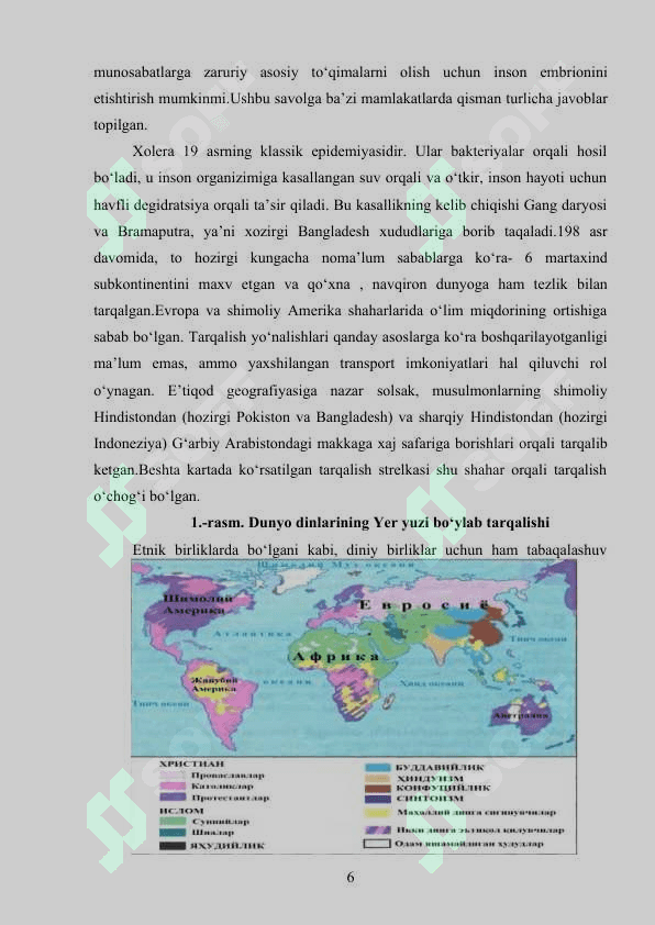 Madaniyat geografiyasi. Yer shari aholisining etnik tarkibi 6