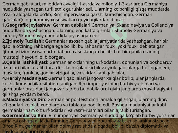 German qabilalari va Rim imperiyasi 2