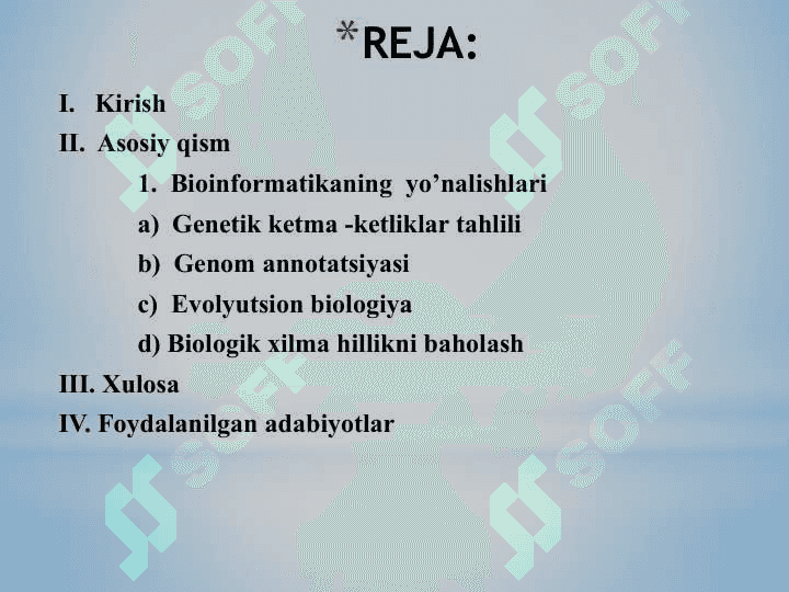 Evolyutsion biologiya. Biologik xilma-hillikni baholash 2