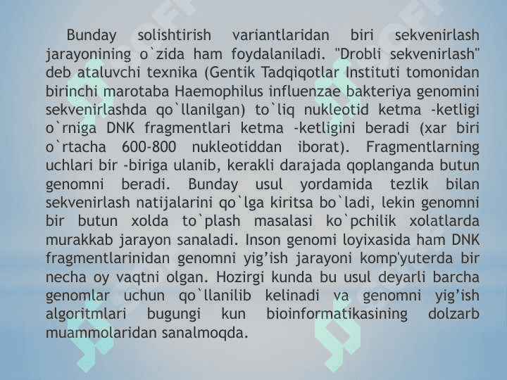 Evolyutsion biologiya. Biologik xilma-hillikni baholash 5