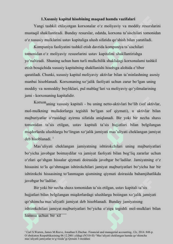 Korxona xususiy kapitali hisobi 5