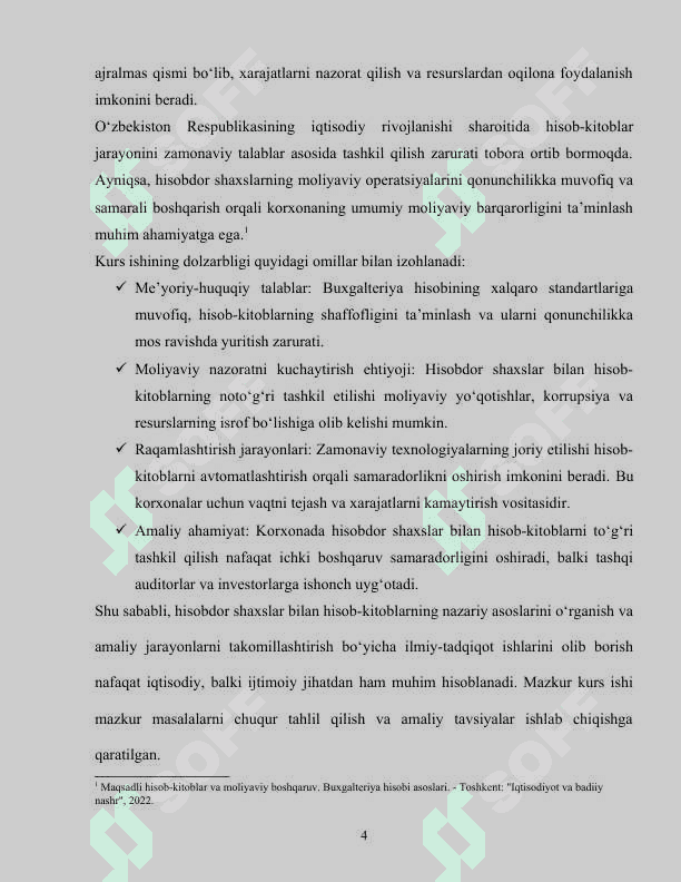 Korxonada hisobdor shaxslar bilan hisob-kitoblar hisobi 4