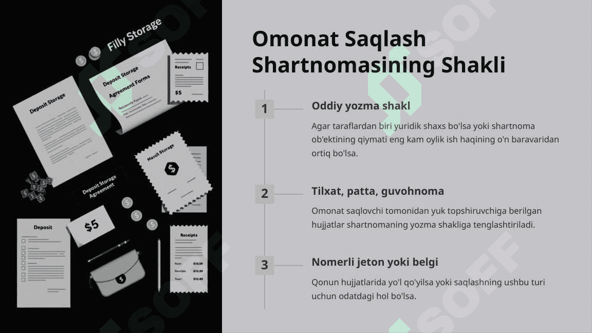 Omonat Saqlashning Asosiy Qoidalari 6