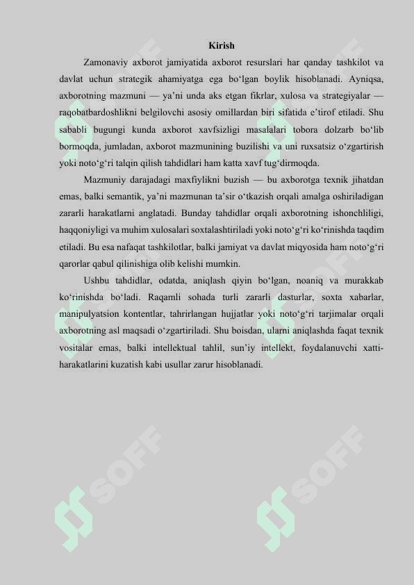 Axborot mazmuni darajasida maxfiylikni buzish tahdididan himoya qilish 3