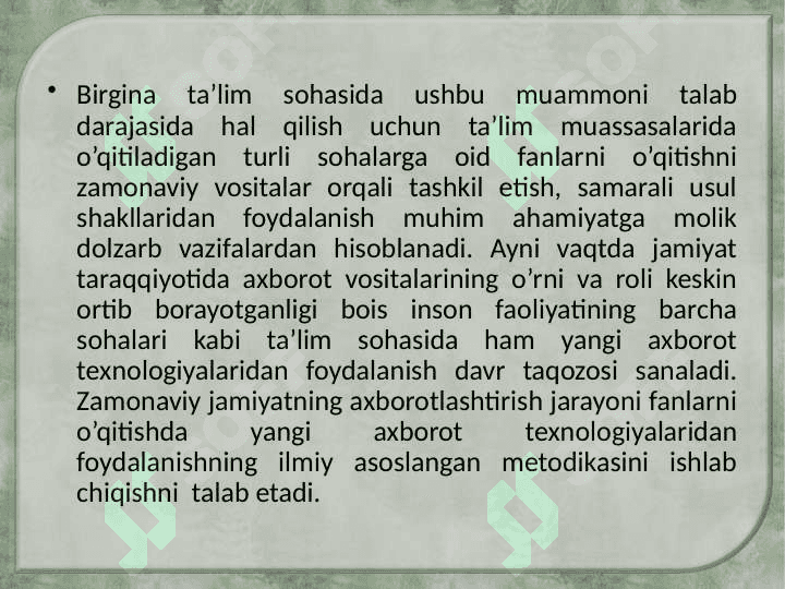 Biologiya ta’limida interaktiv dasturiy vositalardan foydalanishning nazariy asoslari 4