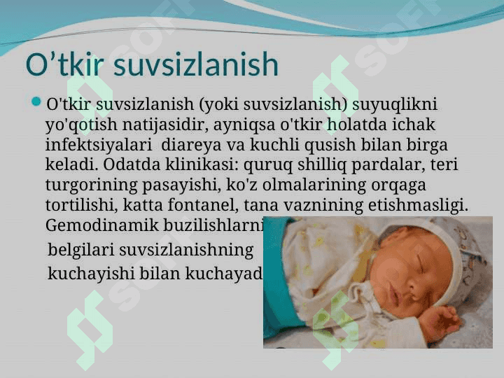 Chaqaloqlarda infuzion terapiya va parenteral oziqlanish 4
