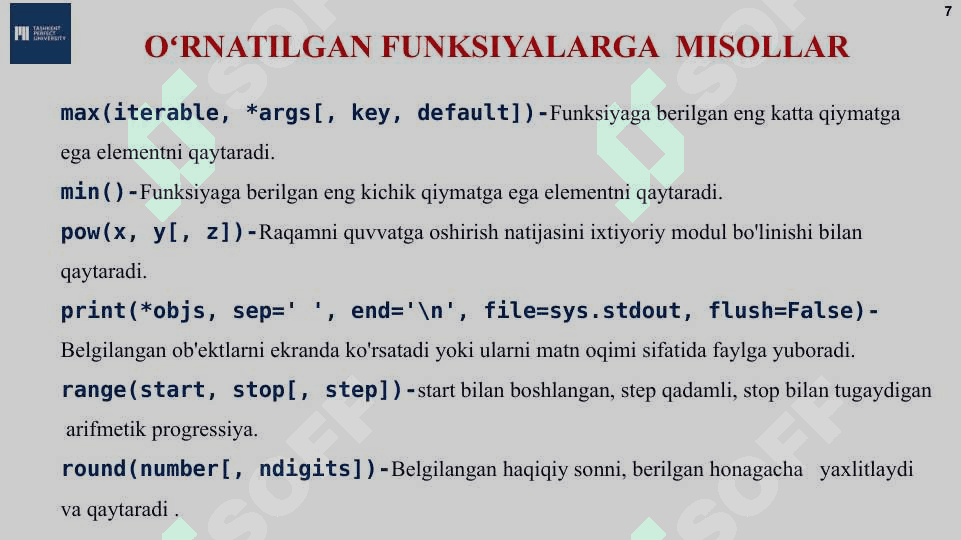 Funksiya 7