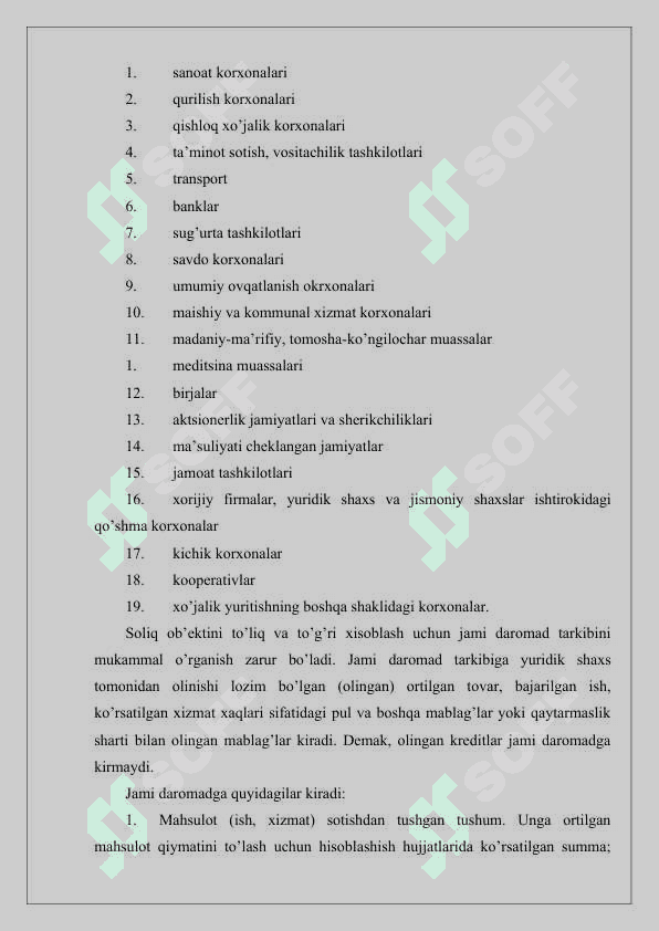 Yuridik shaxslarning daromad (foyda) solig’ini prognozlash 8