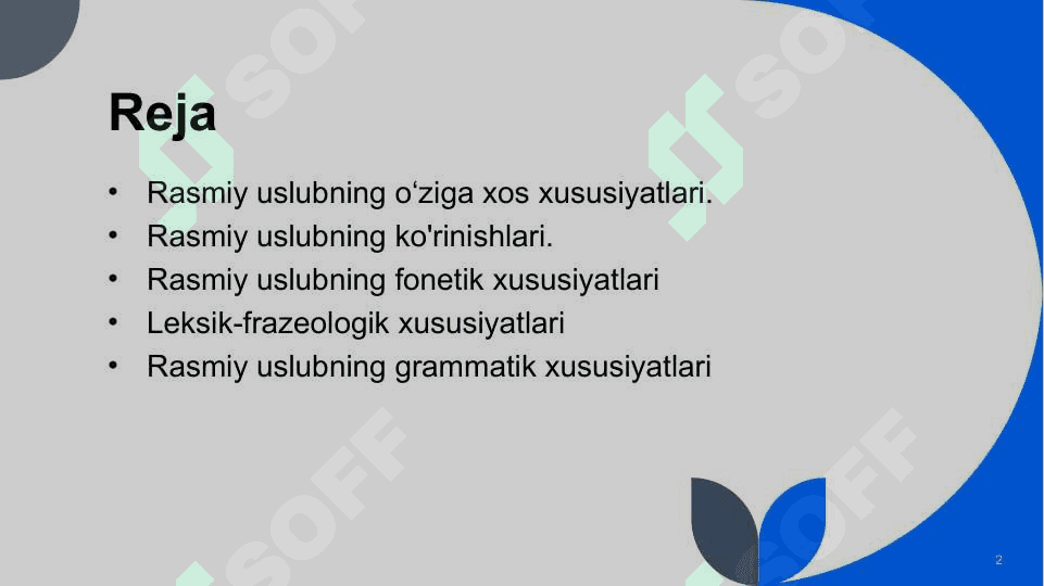 RASMIY USLUB 2