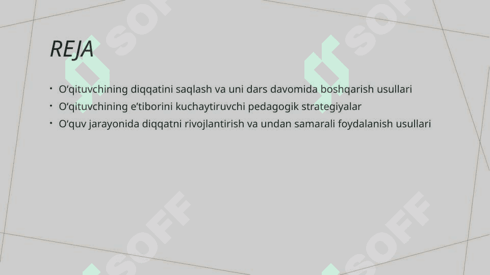 oʻqituvchininig  diqqati va dars jarayonida undan foydalanish yoʻllari 2