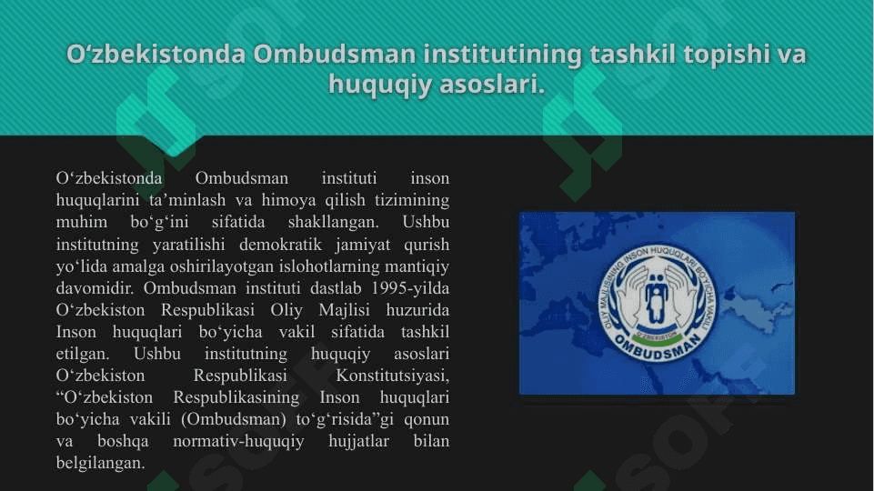 Oʻzbekiston Respublikasida Ombudsman. 3