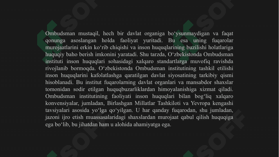 Oʻzbekiston Respublikasida Ombudsman. 4