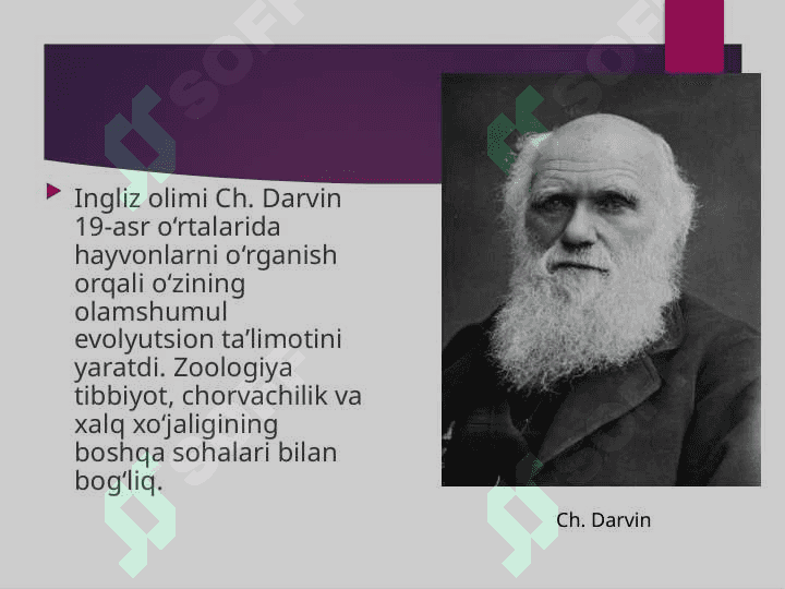 Zoologiyaning rivojlanish tarixi va zamonaviy muammolari. 7