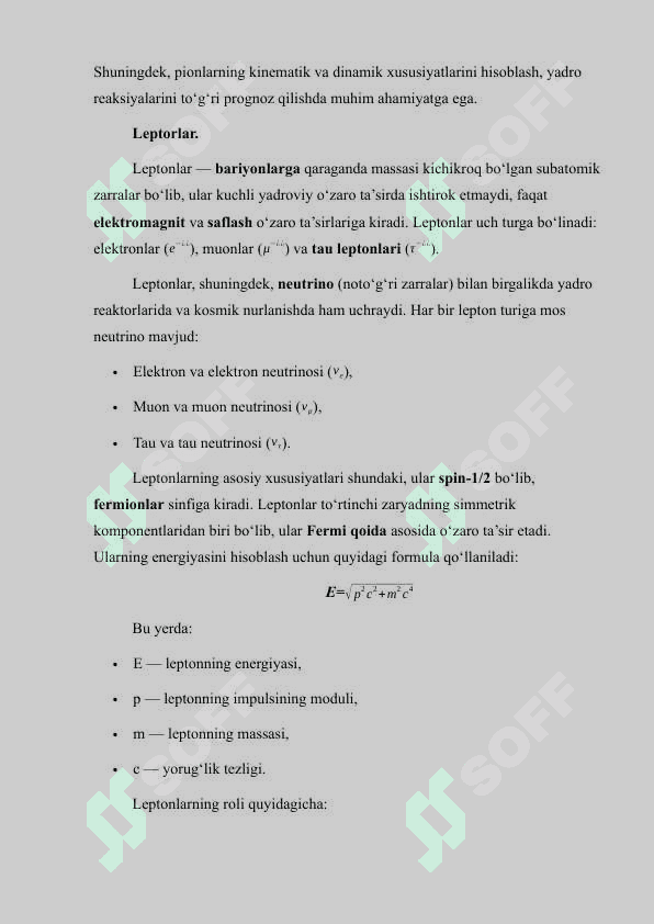 Eleentar zarrachalar. Maqola 8