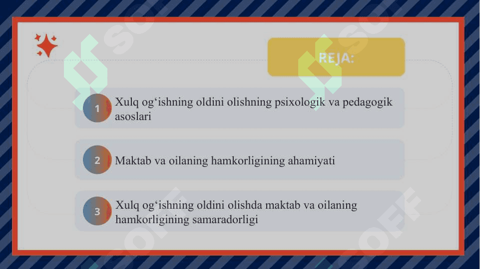 Xulq og‘ishning oldini olishda maktab va oilaning hamkorligi slayd 2
