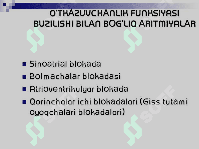 Yurаk аritmiyasi va blokadasi 7