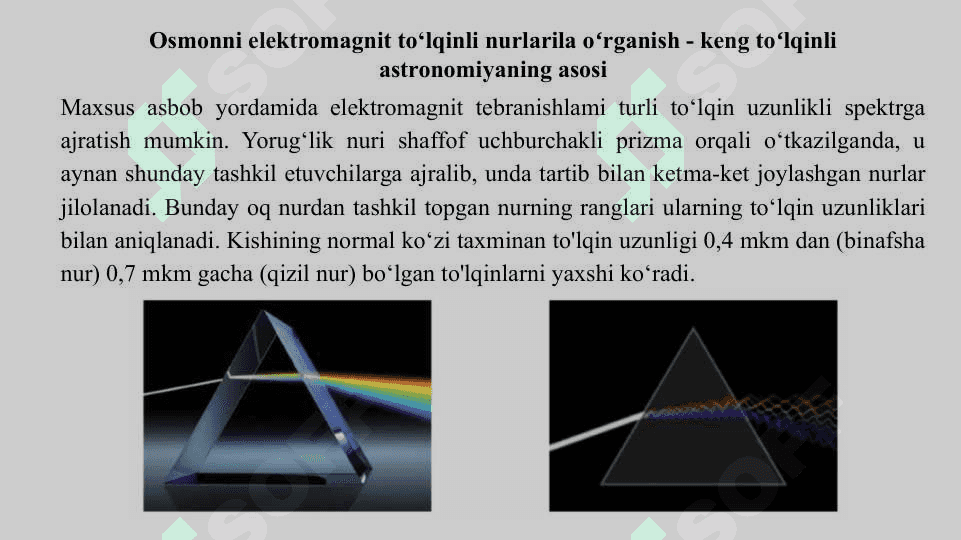 "Elektromagnit To‘lqinlar va Teleskoplar" 3