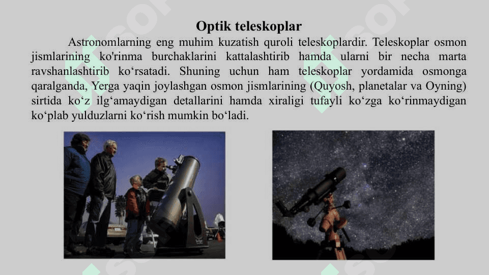 "Elektromagnit To‘lqinlar va Teleskoplar" 7