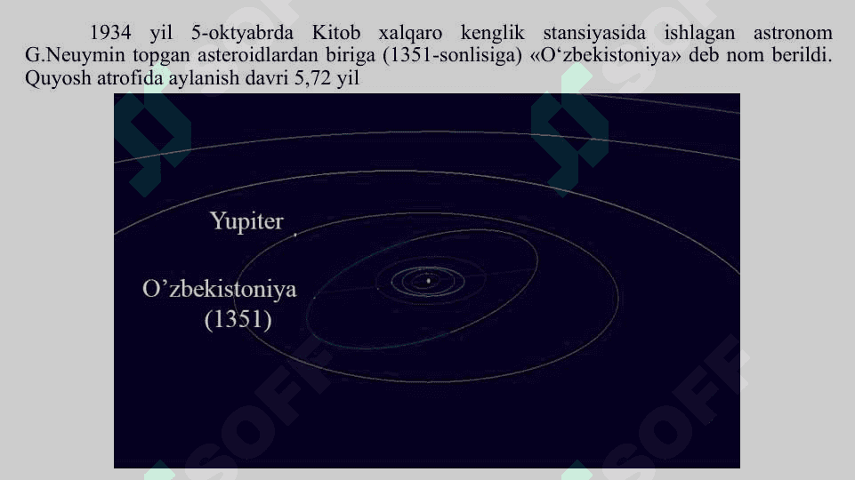 Asteroidlar va Mitti Planetlar 6