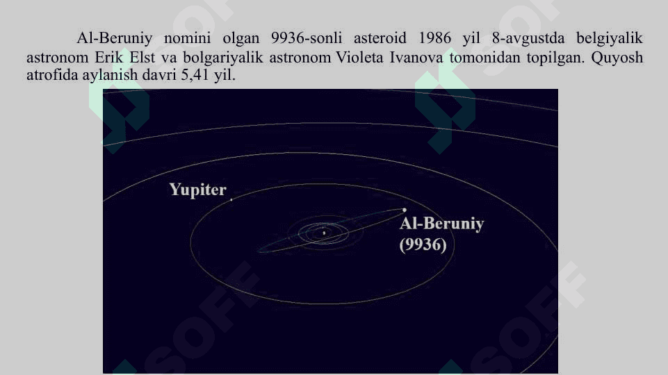 Asteroidlar va Mitti Planetlar 7